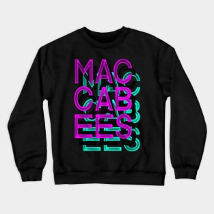 Glitchy Maccabees Logo Crewneck Sweatshirt